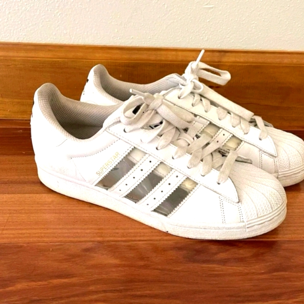 Adidas Superstar Cloud White Transparent  - Men's Size 8 (Women's 9.5)